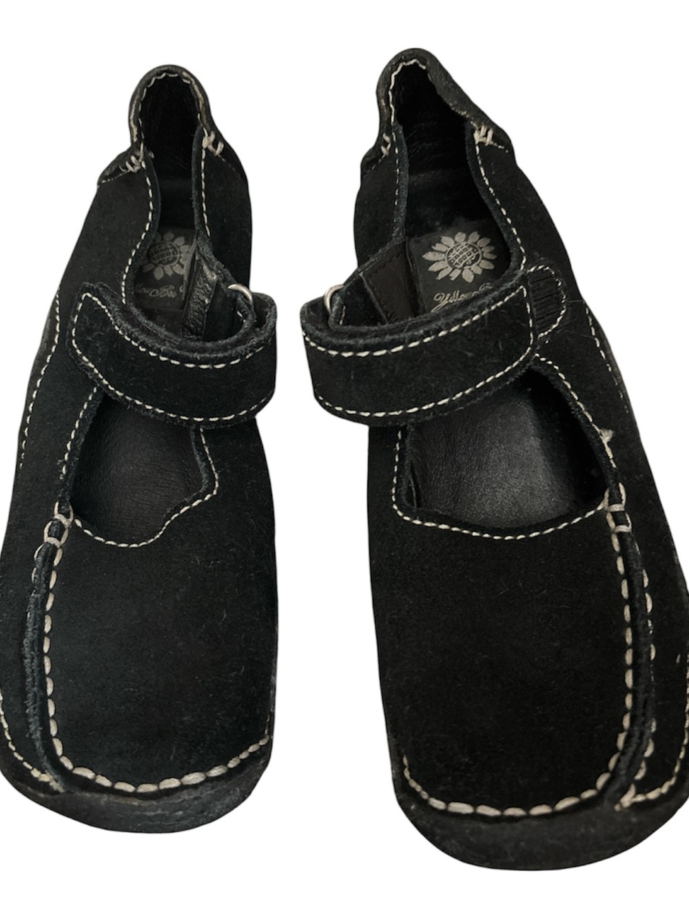 Yellow Box Oakley Black Suede Mary Jane  Shoes Size 8.